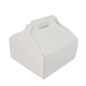 Dortová krabice bílá s úchytem (25 x 25 x 12 cm)