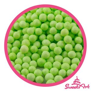 SweetArt cukrové perly světle zelené 5 mm (80 g)
