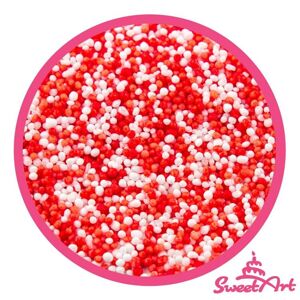 SweetArt cukrový máček červený a bílý (90 g)