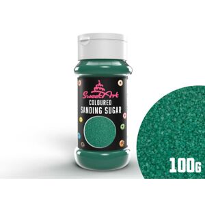 SweetArt dekorační cukr smaragdově zelený (100 g)