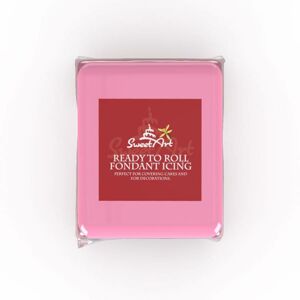 SweetArt potahovací a modelovací hmota vanilková Pink (250 g)