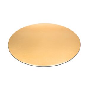 Podložka pod dort zlatá tenká rovná kruh 14 cm (1 ks)